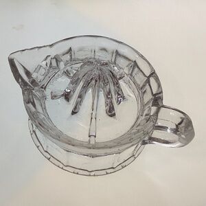 Vintage  glass lemon juicer